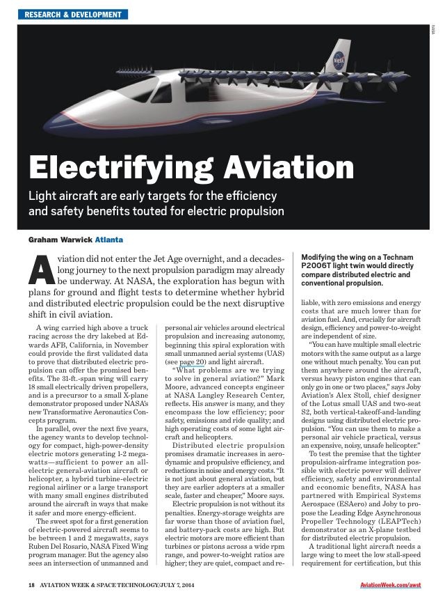 la foto-avión eléctrico